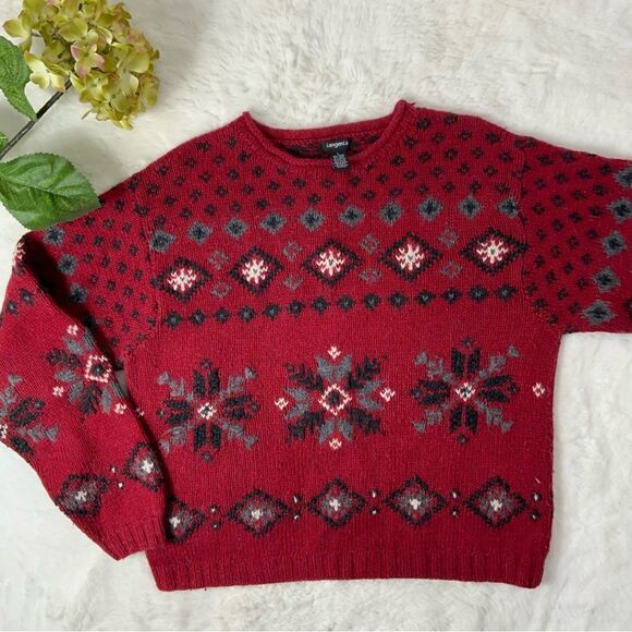VINTAGE TANGENTS wool blend sweater - Picture 1 of 3